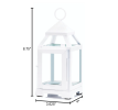 White Mini Contemporary Lantern