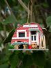 Retro Camper Birdhouse - Vintage-Style Trailer for Garden Decor