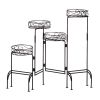 4-Tier Metal Plant Stand