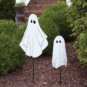 Set of Two Ghost Garden Stakes