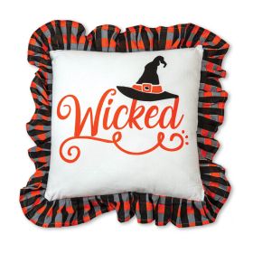 Wicked Cotton Throw Pillow