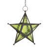 Green Glass Star Lantern