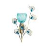 Peacock Blossom Single Sconce