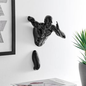 Runner Man 13" Wall Sculpture (Option: Black)