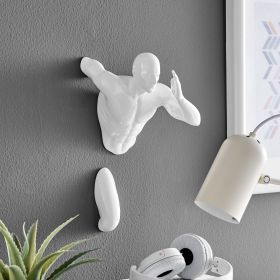 Runner Man 13" Wall Sculpture (Option: White)